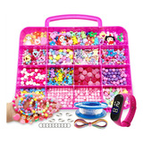 Kit Miçangas Entremeio De Fazer Pulseira Colar Infantil