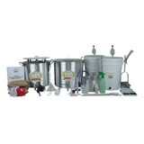Kit Micro Cervejaria Artesanal 40l Bomba Inox 304 C/ Insumos