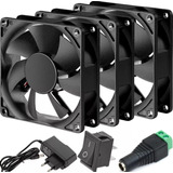 Kit Micro Ventilador Cooler 92x92x25mm+ Fonte+conector+chave