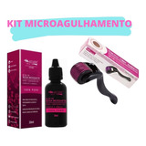 Kit Microagulhamento Dermaroller + Óleo Rosa
