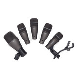 Kit Microfone Bateria Samson Dk705 5 Peças