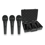 Kit Microfone Behringer Ultravo Xm1800s Supercardióide Case