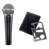 Kit Microfone Profissional Sm58-lc + Survival