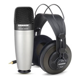 Kit Microfone Samson C01 Usb E