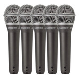 Kit Microfone Samson Q7 Com 5 Unidades
