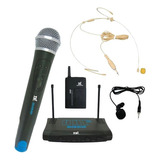 Kit Microfone Sem Fio Tsi Ms 215 Cli Uhf Mão/headset/lapela