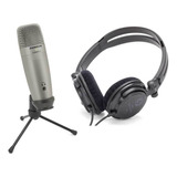 Kit Microfone Usb Samson C01u Pro