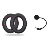 Kit Microfone +almofada Compatível Headset Hyperx Revolver S