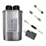 Kit Microondas Capacitor 0,85uf+2 Fusivel+chave+diodo