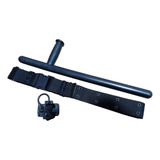 Kit Militar - Tonfa Pm + Cinto Guarnição + Porta Tonfa