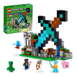 Kit Minecraft 21244 O Posto Avançado Da Espada 427 Pcs Lego