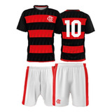 Kit Mini Craque Flamengo Infantil Camisa+calção