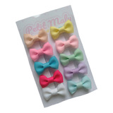 Kit Mini Lacos Bebe Rn Presilha Bico De Pato Forrado 10 Uni