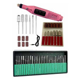 Kit Mini Lixadeira Elétrica Caneta Com