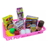 Kit Mini Mercado 13 Pç Brinquedo Educativo Infantil C/ Cesta