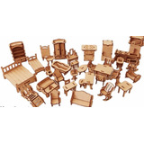 Kit Mini Moveis 36 Peças Montado