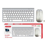 Kit Mini Teclado Mouse Sem Fio