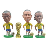 Kit Minicraques Penta Brasil 2002 Mini Troféu Copa Do Mundo
