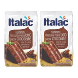 Kit Mistura Para Bolo Sabor Chocolate 400g C/ 2 Un - Italac