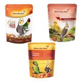 Kit Mix Calopsita + Gold Frutas + Farinhada -reino Das Aves 