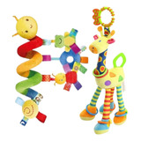Kit Mobile Espiral Centopeia + Girafa Bebê P/ Carrinho Berço