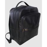Kit Mochila E 2 Cintos De Couro Legítimo Grande Reforçada