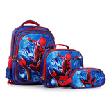 Kit Mochila Escolar Infantil Spider-man Volta