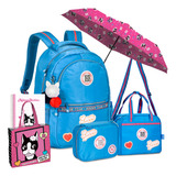 Kit Mochila Estojo E Lancheira Rebecca Bonbon Rb