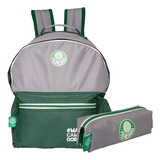 Kit Mochila + Estojo Esportivo Palmeiras Produto Oficial