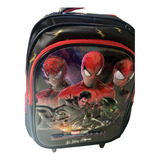 Kit Mochila Infantil Roda Avengers 3d+relogio Projetor Brind