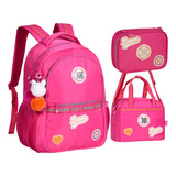 Kit Mochila Lancheira Estojo Rebecca Bonbon Rb24004-06-07