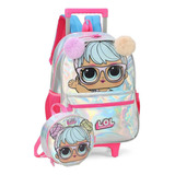 Kit Mochila Rodinha E Lancheira Boneca Lol By Luxcel 39696