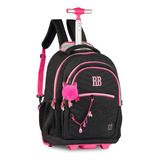 Kit Mochila Rodinha Lancheira Estojo Rebecca Bonbon Rb24032