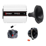 Kit Módulo Taramps Ds800x4+ Driver Tweeter Cone Capacitor