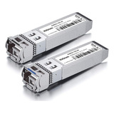 Kit Módulos Gbic Sfp+ 10g 20km Bidi Wdm12-r20 + Wdm13-r20 Lc
