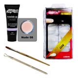 Kit Molde F1 + Polygel Honey Girl 30ml + Pincel Espatula