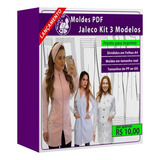 Kit Moldes Jaleco Feminino 3 Modelos