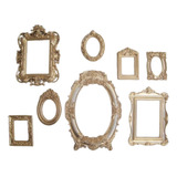 Kit Molduras Resina Vintage Parede Provençal - Sem Espelho 