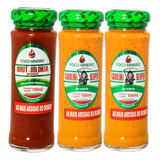 Kit Molho Pimenta Carolina Reaper Azeite 100ml Fogo Mineiro