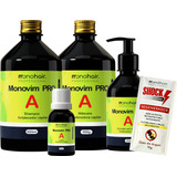 Kit Monovin Pro A Original Crescimento Capilar Acelerado (4 Itens) Autorizado Anvisa + Brinde