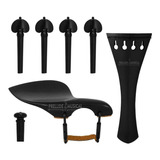 Kit Montagem P/ Violino Modelo Hill Preto 3/4 4/4