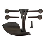 Kit Montagem Viola Ébano - Queixeira, Estandarte, Cravelhas