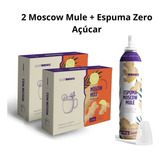 Kit Moscow Mule Preparado Sache Espuma Gengibre Zero Acucar