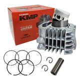 Kit Motor Cilindro Pistão Anéis Juntas Kmp Biz 110 Pop 110