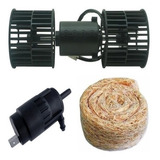 Kit Motor Climatizador + Filtro Palha + Bomba Agua Caminhao