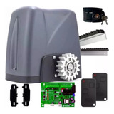 Kit Motor Portão Deslizante Nano Turbo Rossi 3m Cremalheiras Cor Preto Frequência 60 Hz Tamanho Da Engrenagem 17 110v/220v