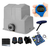 Kit Motor Portão Deslizante Peccinin Super 800kg 6m 1/2 Ind Cor Cinza 220v