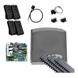 Kit Motor Portão Eletrônico 500 Jetflex 4 Controles 3 Metros