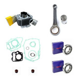 Kit Motor Rolamentos Biela Retentor Válvulas Juntas Biz 125