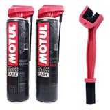 Kit Motul C1 C2 Limpeza E Lubrificação Da Corrente + Escova